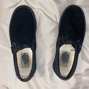 Black slip on vans